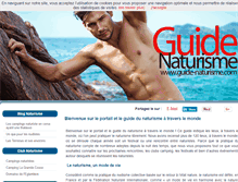 Tablet Screenshot of guide-naturisme.com